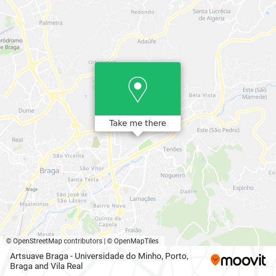 Artsuave Braga - Universidade do Minho map
