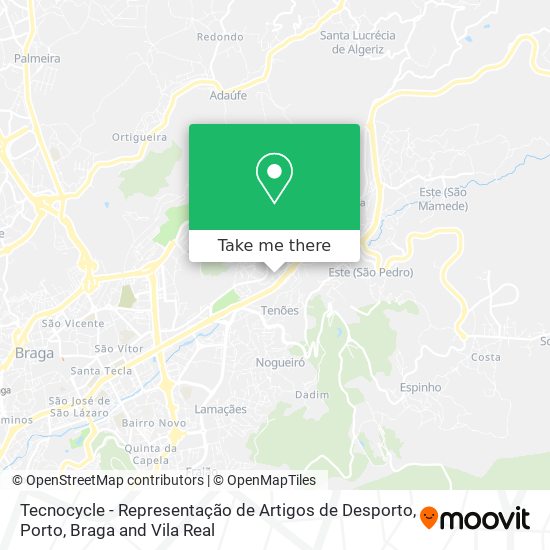 Tecnocycle - Representação de Artigos de Desporto mapa
