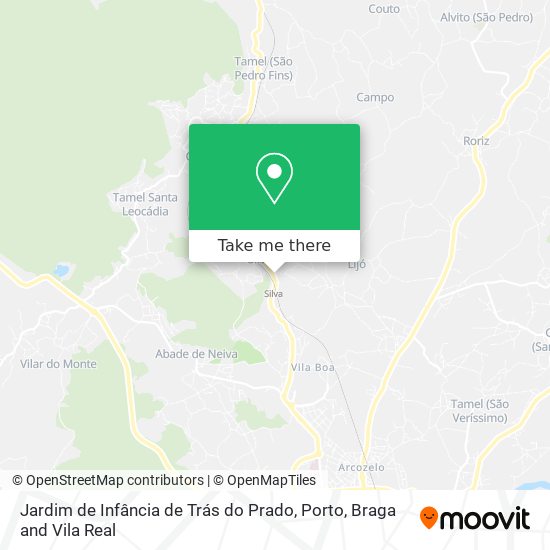 Jardim de Infância de Trás do Prado map