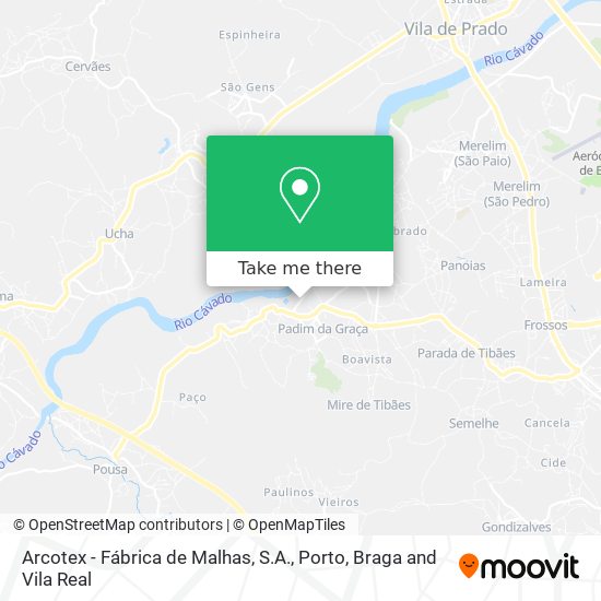Arcotex - Fábrica de Malhas, S.A. mapa