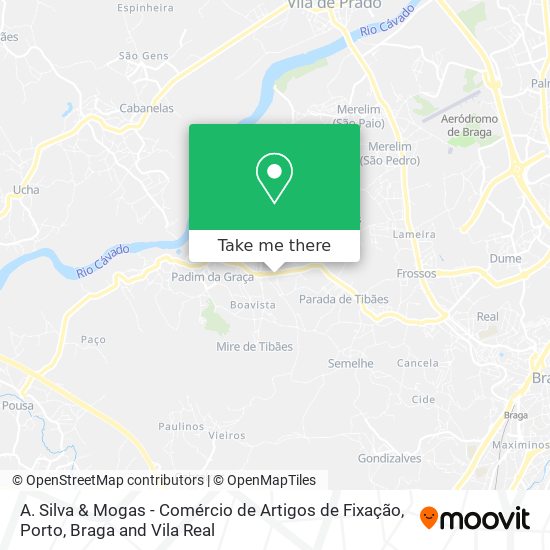 A. Silva & Mogas - Comércio de Artigos de Fixação mapa