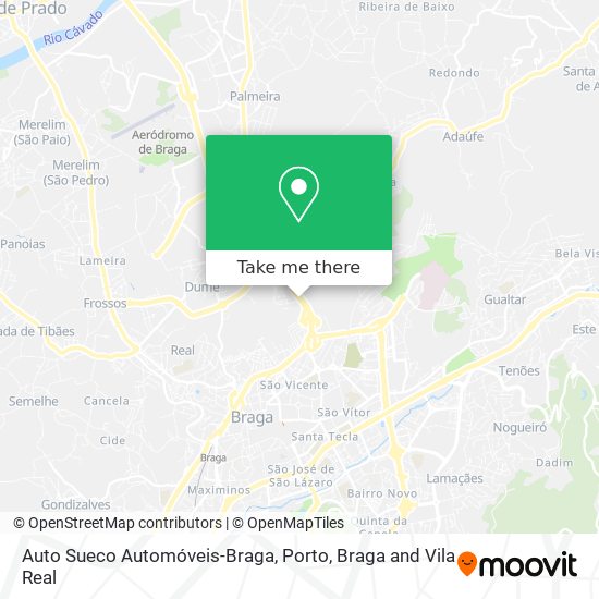 Auto Sueco Automóveis-Braga mapa