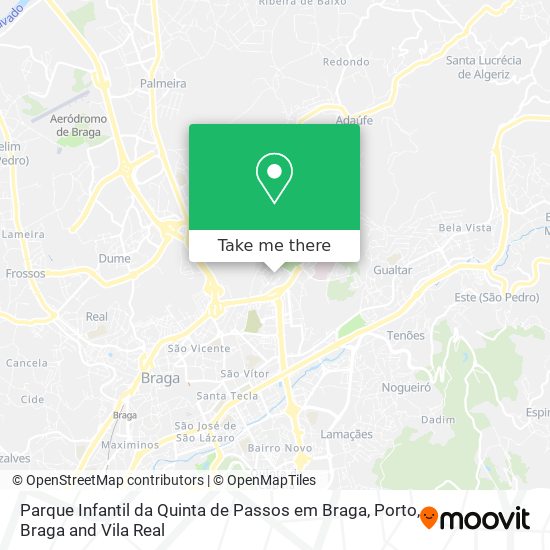 Parque Infantil da Quinta de Passos em Braga map