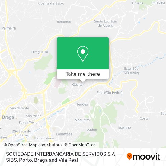 SOCIEDADE INTERBANCARIA DE SERVICOS S A SIBS map