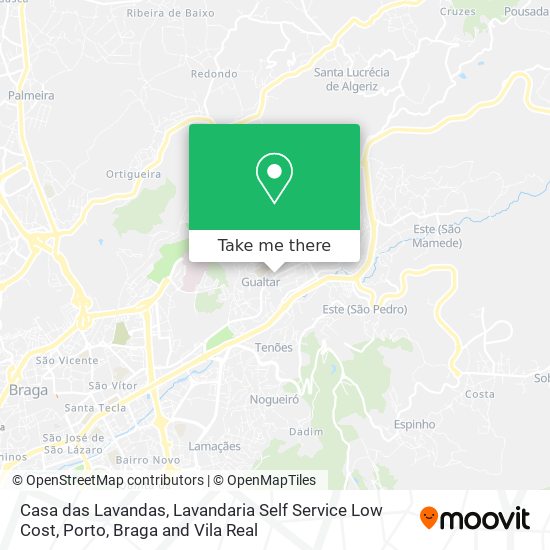Casa das Lavandas, Lavandaria Self Service Low Cost map