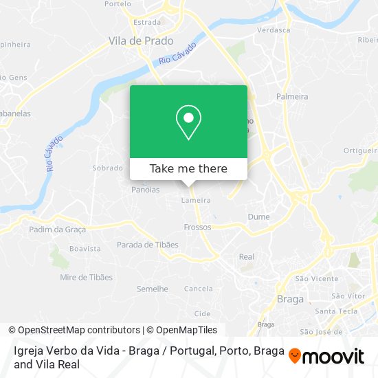 Igreja Verbo da Vida - Braga / Portugal map