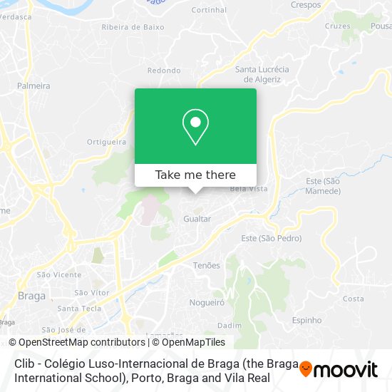 Clib - Colégio Luso-Internacional de Braga (the Braga International School) map