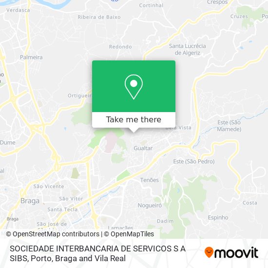 SOCIEDADE INTERBANCARIA DE SERVICOS S A SIBS map