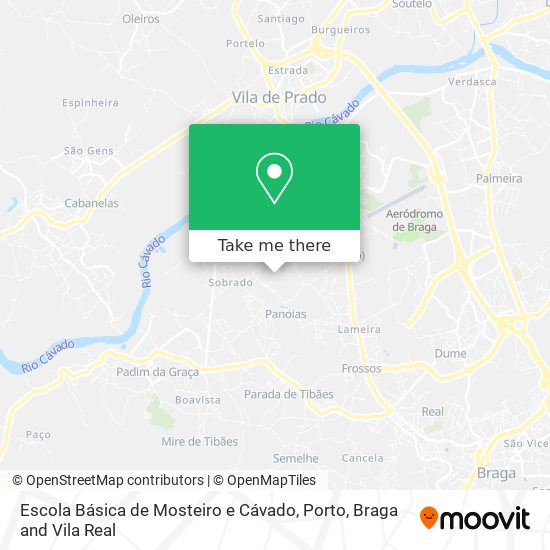 Escola Básica de Mosteiro e Cávado map