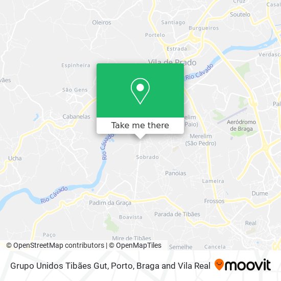 Grupo Unidos Tibães Gut map