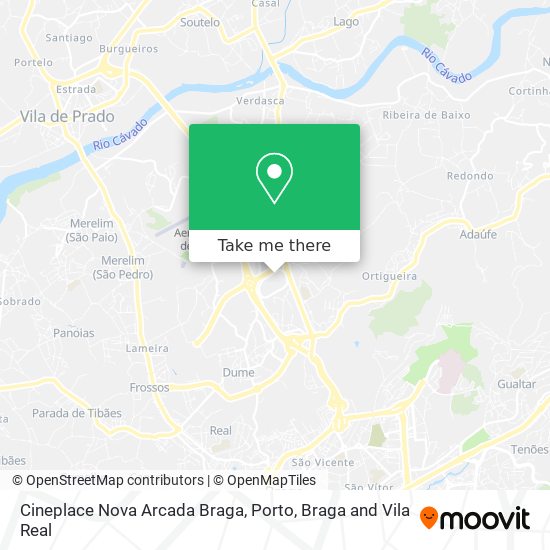Cineplace Nova Arcada Braga map