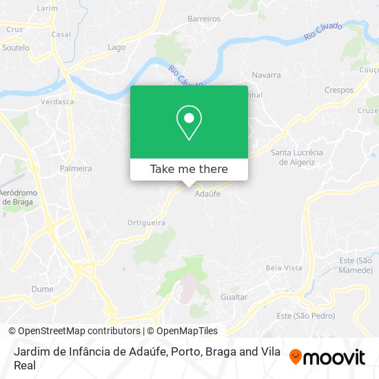 Jardim de Infância de Adaúfe map