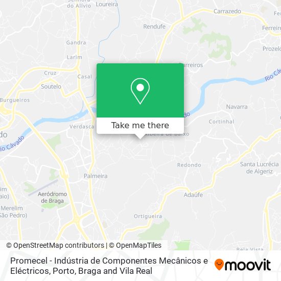 Promecel - Indústria de Componentes Mecânicos e Eléctricos map