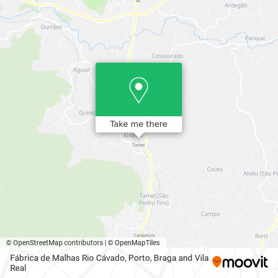 Fábrica de Malhas Rio Cávado map