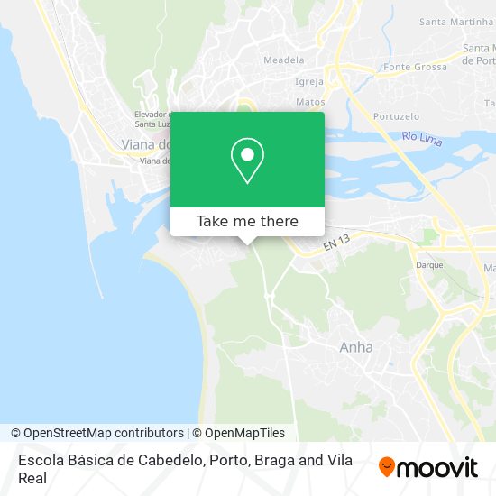 Escola Básica de Cabedelo map