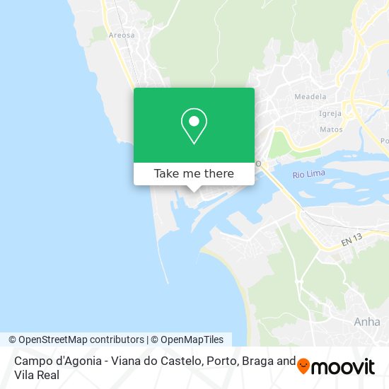 Campo d'Agonia - Viana do Castelo map