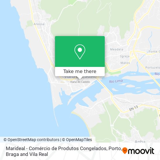 Marideal - Comércio de Produtos Congelados map