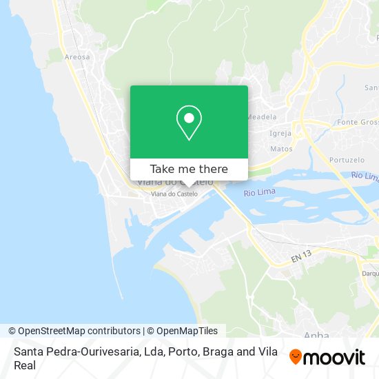 Santa Pedra-Ourivesaria, Lda map