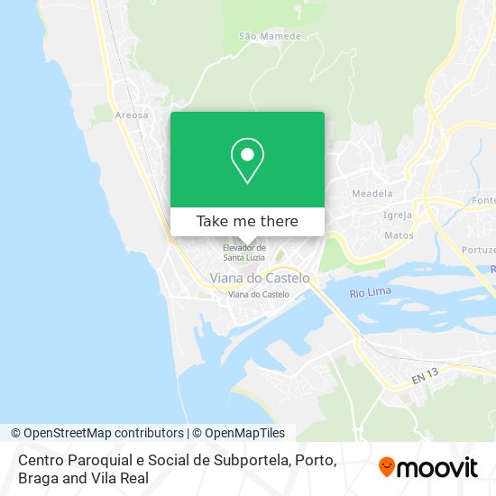 Centro Paroquial e Social de Subportela map