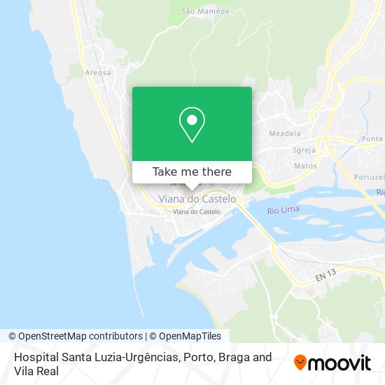 Hospital Santa Luzia-Urgências map