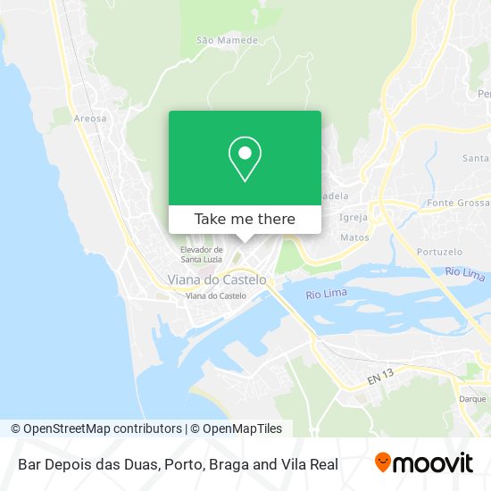 Bar Depois das Duas mapa