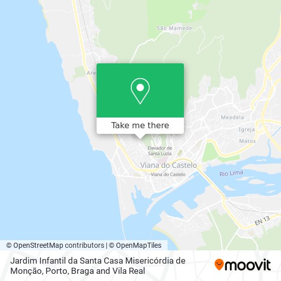 Jardim Infantil da Santa Casa Misericórdia de Monção map