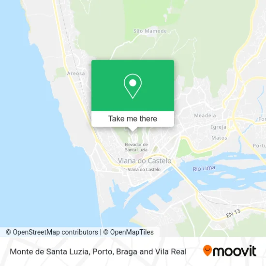 Monte de Santa Luzia map