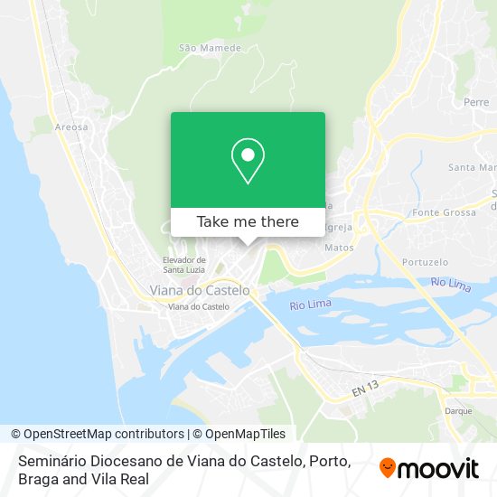 Seminário Diocesano de Viana do Castelo map