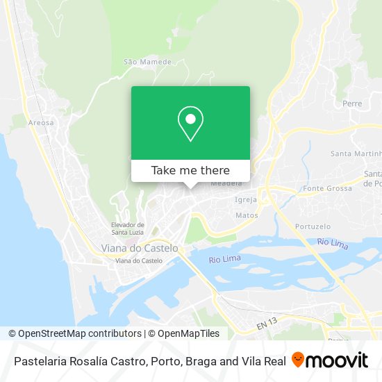 Pastelaria Rosalía Castro map