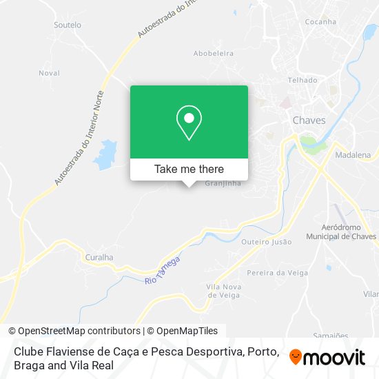 Clube Flaviense de Caça e Pesca Desportiva mapa