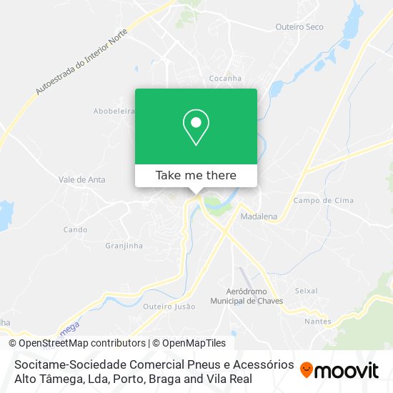 Socitame-Sociedade Comercial Pneus e Acessórios Alto Tâmega, Lda map