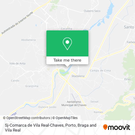 Sj-Comarca de Vila Real-Chaves map