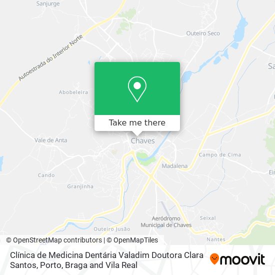 Clínica de Medicina Dentária Valadim Doutora Clara Santos map