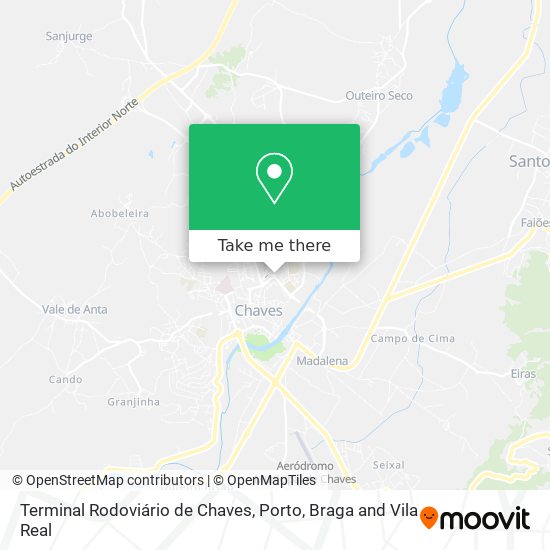 Terminal Rodoviário de Chaves map