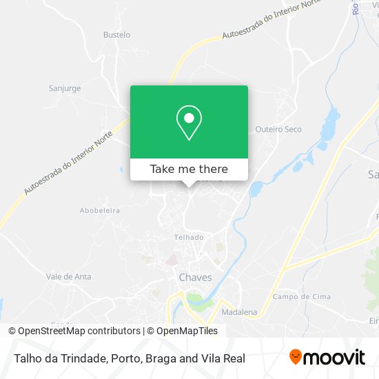 Talho da Trindade map