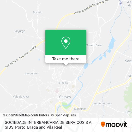 SOCIEDADE INTERBANCARIA DE SERVICOS S A SIBS map