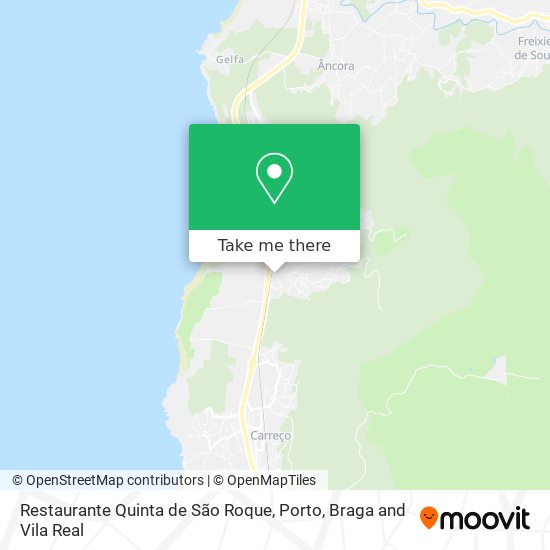 Restaurante Quinta de São Roque mapa