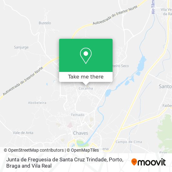 Junta de Freguesia de Santa Cruz Trindade map