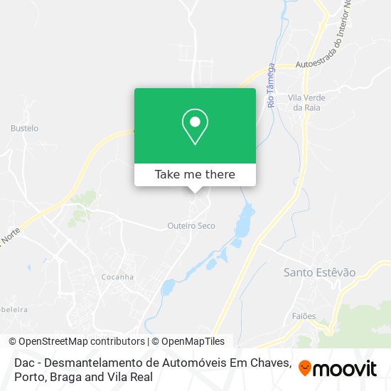 Dac - Desmantelamento de Automóveis Em Chaves map