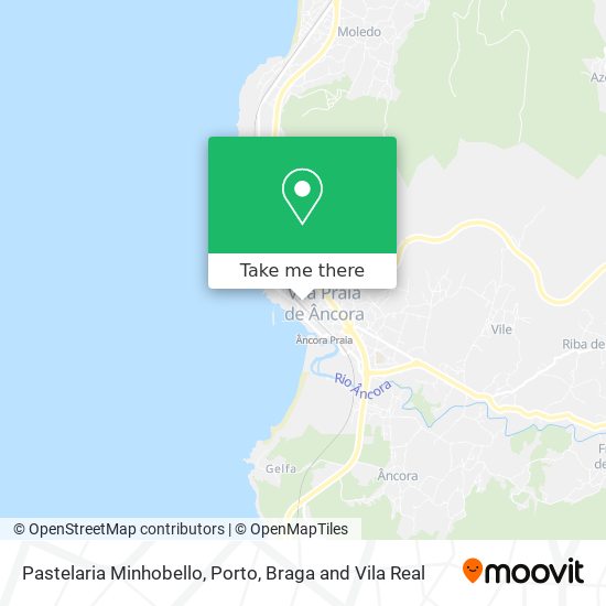 Pastelaria Minhobello mapa