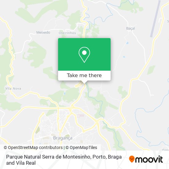 Parque Natural Serra de Montesinho mapa
