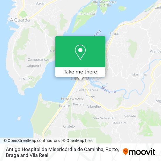 Antigo Hospital da Misericórdia de Caminha map