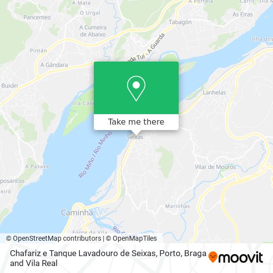 Chafariz e Tanque Lavadouro de Seixas map