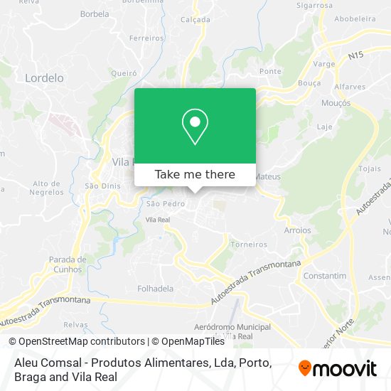 Aleu Comsal - Produtos Alimentares, Lda map