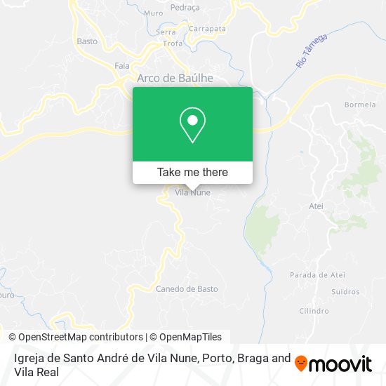 Igreja de Santo André de Vila Nune map