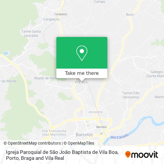 Igreja Paroquial de São João Baptista de Vila Boa map