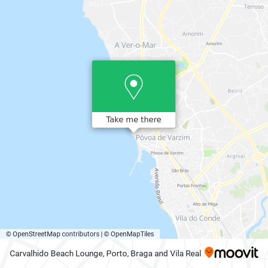 Carvalhido Beach Lounge map