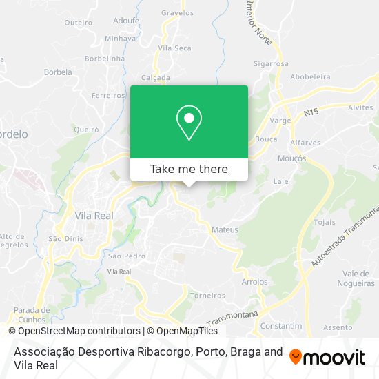 Associação Desportiva Ribacorgo map