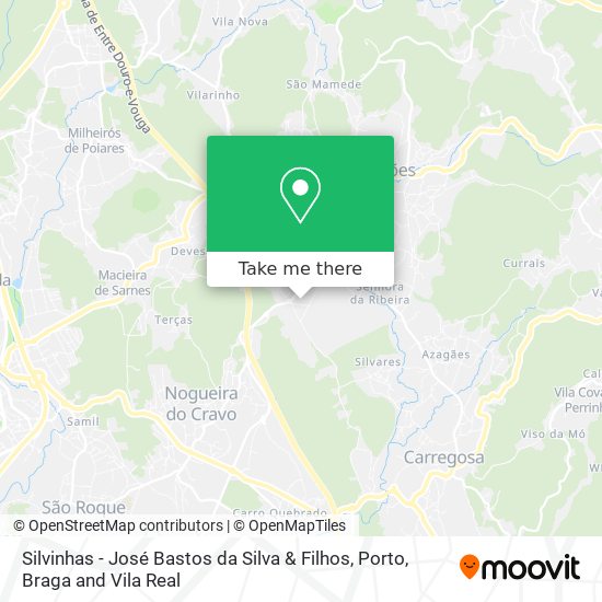 Silvinhas - José Bastos da Silva & Filhos map