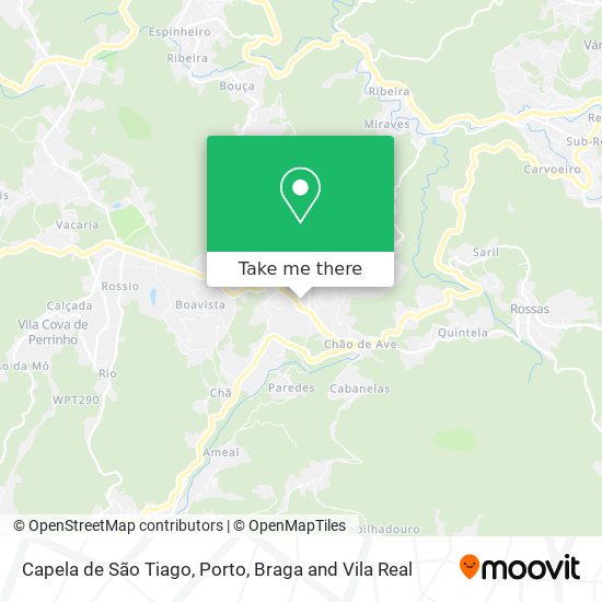 Capela de São Tiago mapa
